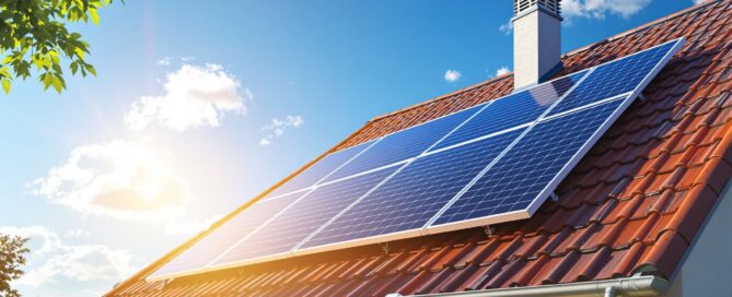 Solarmodule auf Hausdach für Photovoltaik Eigenverbrauch